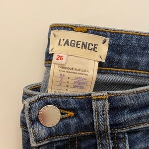 L’agence jeans high rise crop